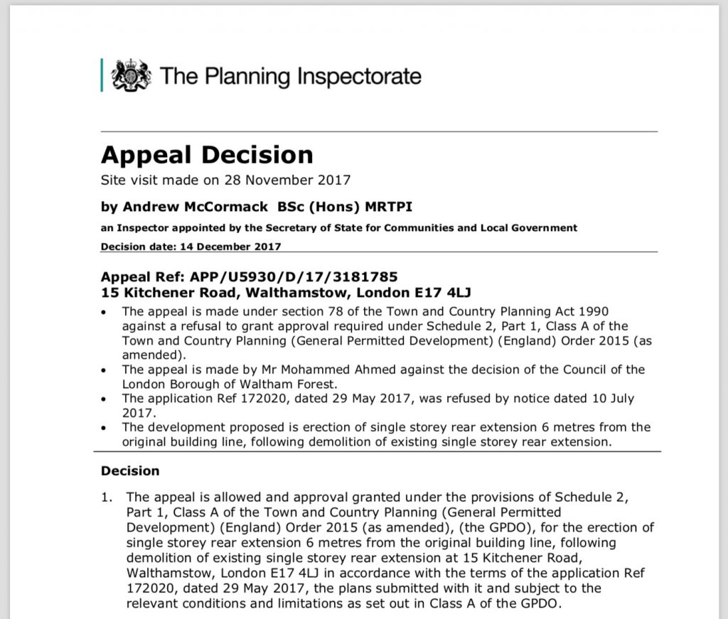Planning Appeal Waltham Forest Just Planning is a planning appeals