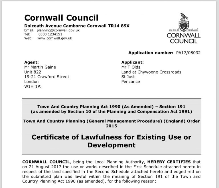 cornwall planning appeal Just Planning is a planning appeals specialist