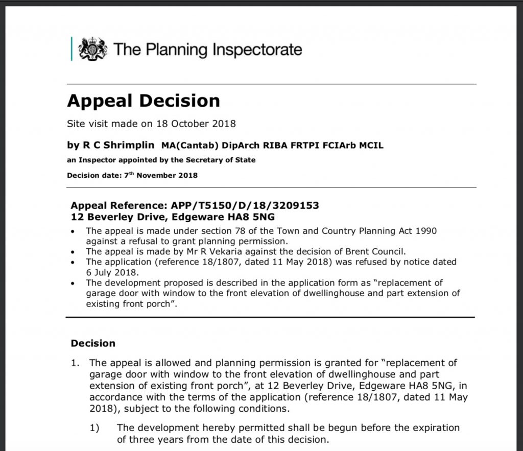 appeal decision Just Planning is a planning appeals specialist