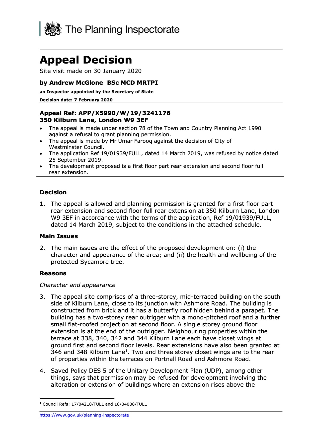 westminster planning appeal Just Planning is a planning appeals